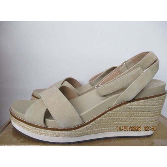 Good Condition Cole Haan Women Wedge Sandal 75mm, Sesame - Size 9 - Picture 3 of 10